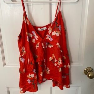 JACK floral tank top by BB Dakota Size Medium.
